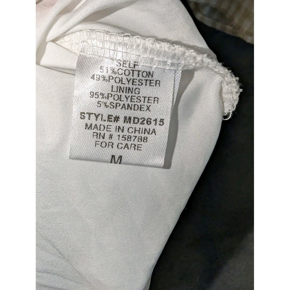 Mable Tan/White Gingham Smocked Bodice Ruffle Hem Dress-Size M (Instagram Dress) - Picture 5 of 7